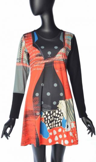 306 VOLT Design Dress ARTO, Cat Design