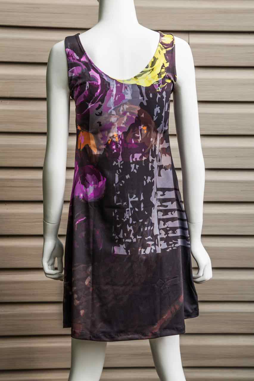 VOLT Design Dress PIVO 304 | Purple Flared Dress