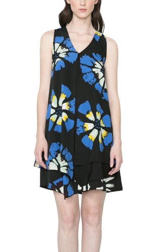 61V28G6_5020 Desigual Dress Eranthe (Blue) front Buy Online