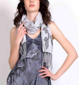 Angels Never Die Silver Scarf 2234, buy online, Canada