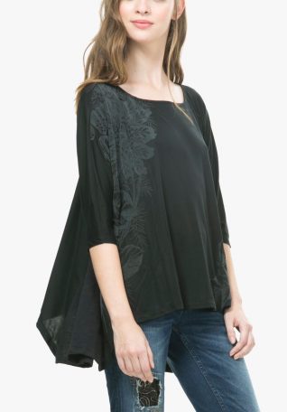 67T2LC0 Desigual Black Free Top TWENTY