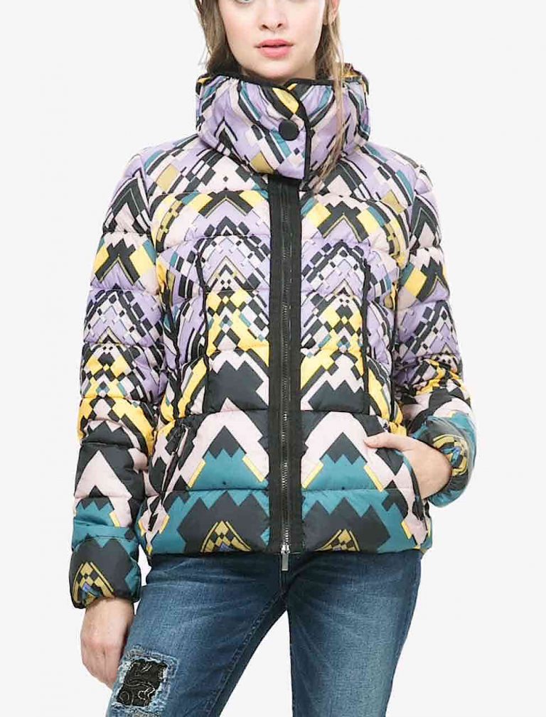 DESIGUAL Coat BLACK 67E2LB3 Lacroix Black Winter Jacket