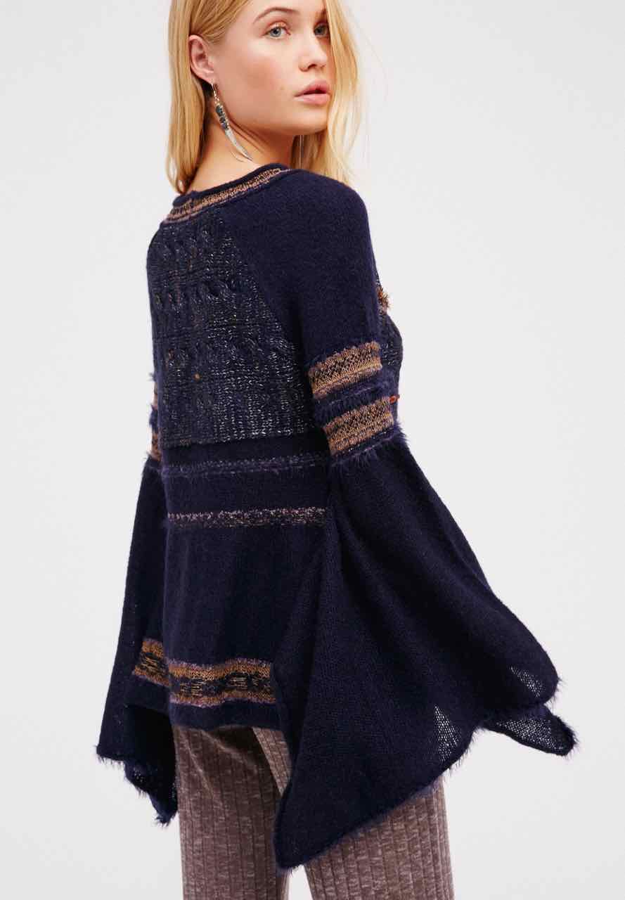 Free People CRAFT TIME Sweater NAVY OB552904 | Buy Online ...