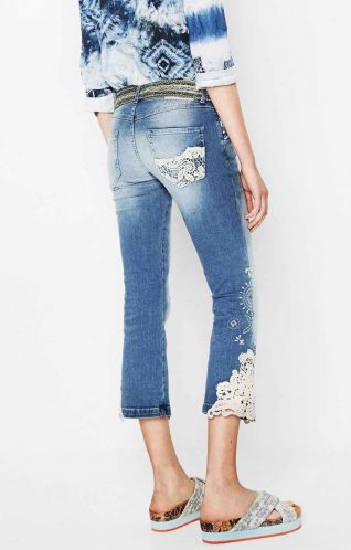 Desigual Jeans with Lace, 2017, buy online