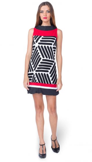 Pygmees Black and White Dress