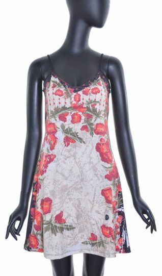 VOLT Dress with Red Flowers