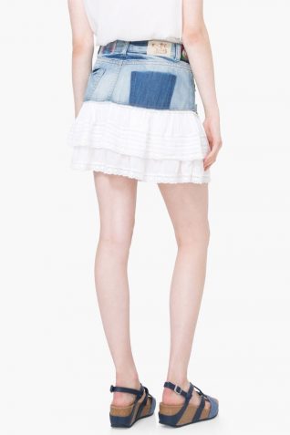 74F2JA9_5179 Desigual Denim Skirt Aurigae Canada