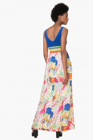 74V2EK4_5063 Desigual Summer Maxi Dress Quard Canada