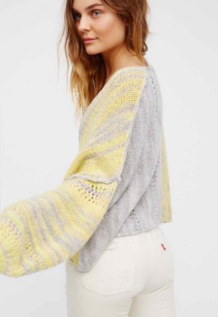 Free People Sweater Amethyst Grey, Spring 2017