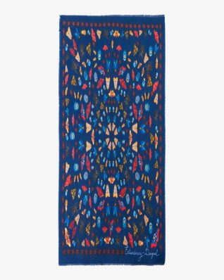 17WAWFG9_5001 Desigual Scarf Winter Floral Big (blue) Canada