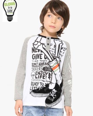 17WBTK24_1000 Desigual Boy T-Shirt Black Buy Online