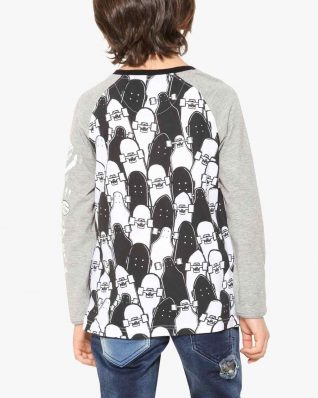 17WBTK24_1000 Desigual Boy T-Shirt Black Canada