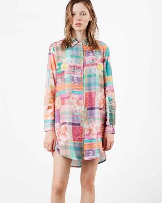 Desigual Night dress Love Tartan