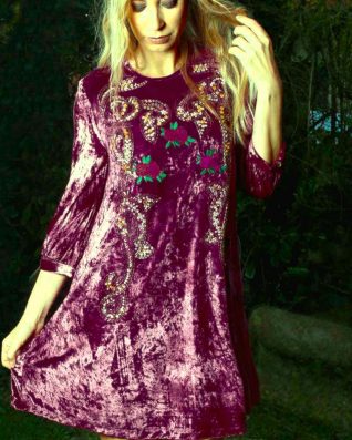 Savage Culture Velvet Fall Dress