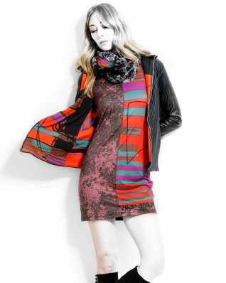 VOLT Sleeveless dress pop