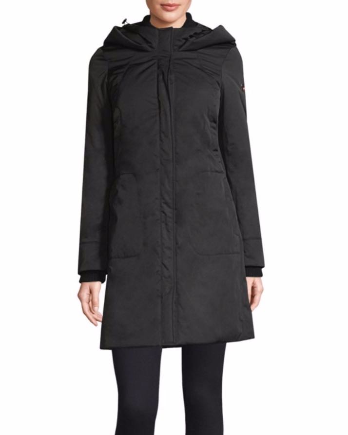 Post Card Coat ALESAAMI BLACK Italian Design Buy Online Canada USA