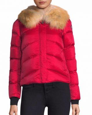 Post Card Winter Jacket with Fur