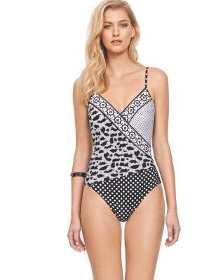 Gottex Mozambique Black and White Surplice