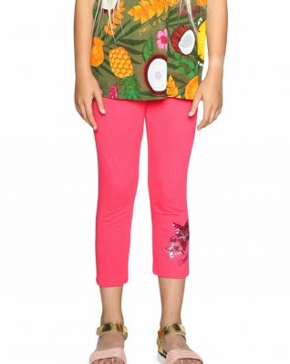 18SGKK10_3022 Desigual Leggings Floral Buy Online