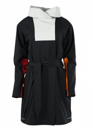 Blaest Black White Rain Coat