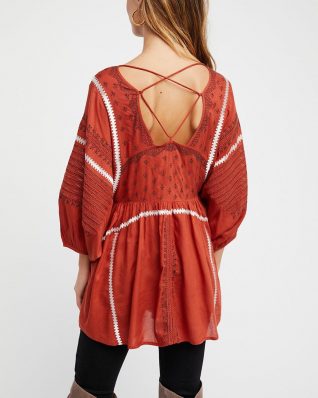 Free People Rust Tunic