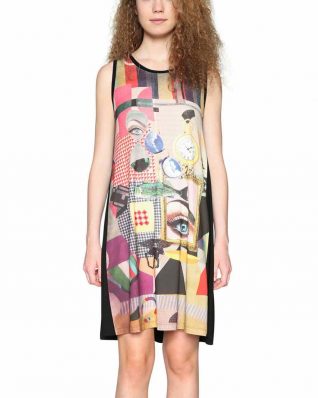 Desigual Modern Print Dress