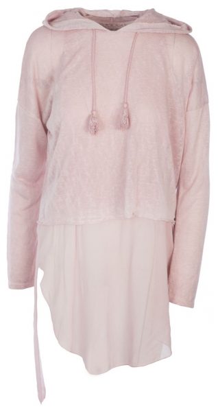 M Made in Italy Pink Tunic with Hood