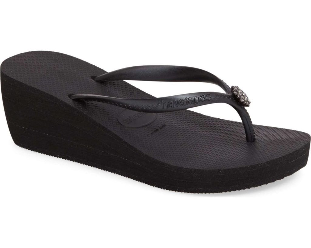 Havaianas Wedge Flip Flops High Fashion Poem Black Buy Online Canada