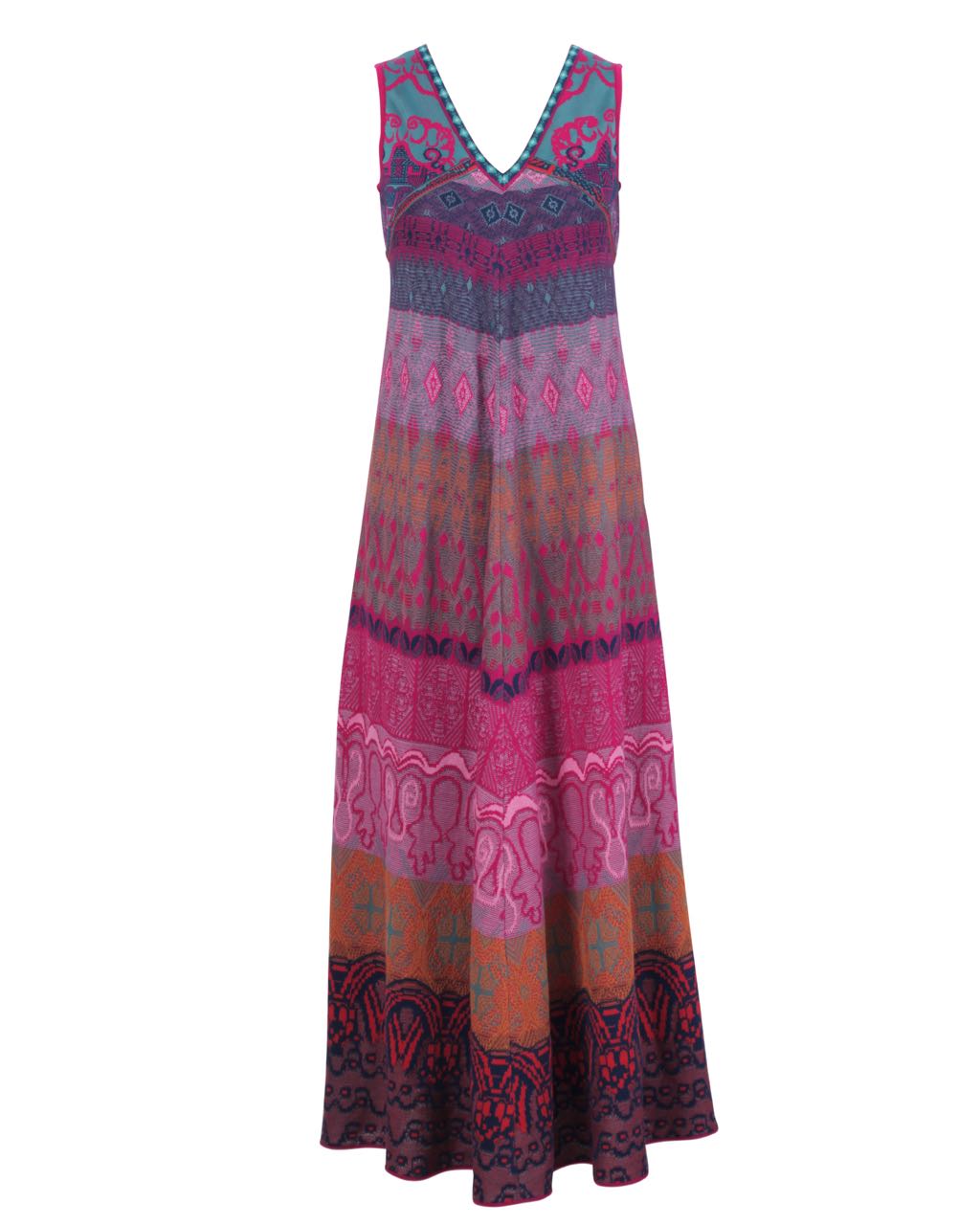 IVKO Loose Stitch Long Dress 81621 Pink Burgundy | Canada USA | Buy Online