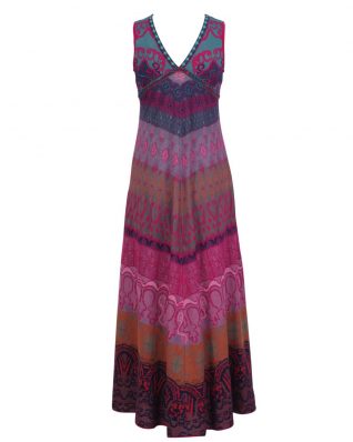 IVKO Long Pink Burgundy Dress