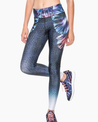 Desigual Sport Tights Atlantis Blue