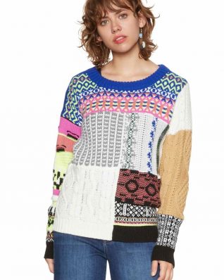 Desigual Patchwork Sweater