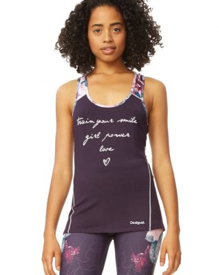 Desigual Tank Top with Writing