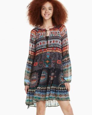 Desigual Dress Carolina Ethnic Design
