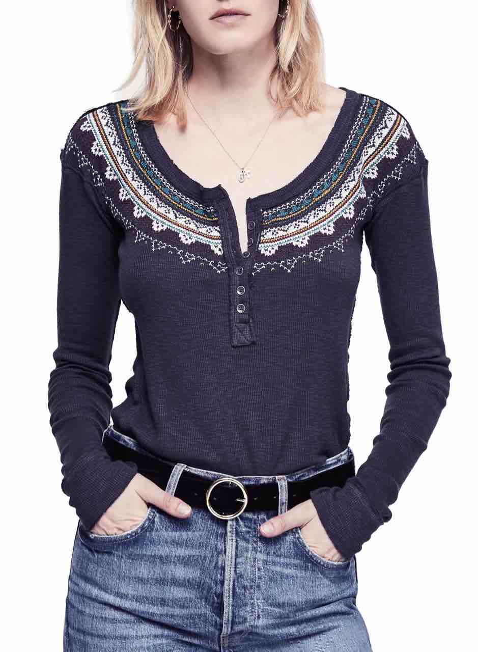 free people fair isle thermal