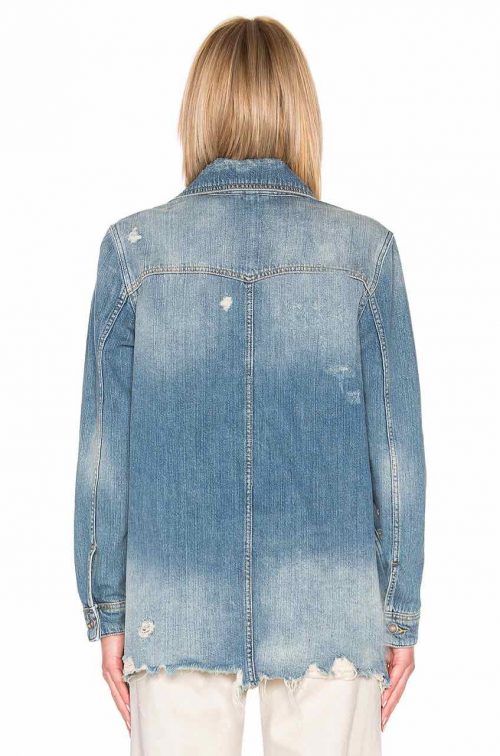moonchild distressed denim shirt jacket