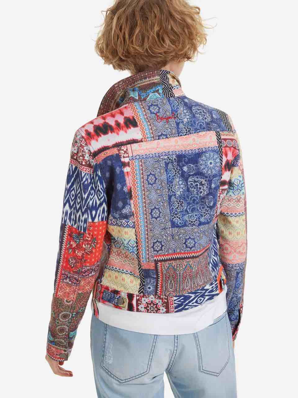 patchwork blazer womens