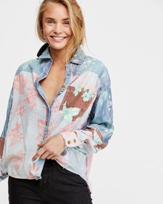 free people summer stars button down to free people summer stars button down to