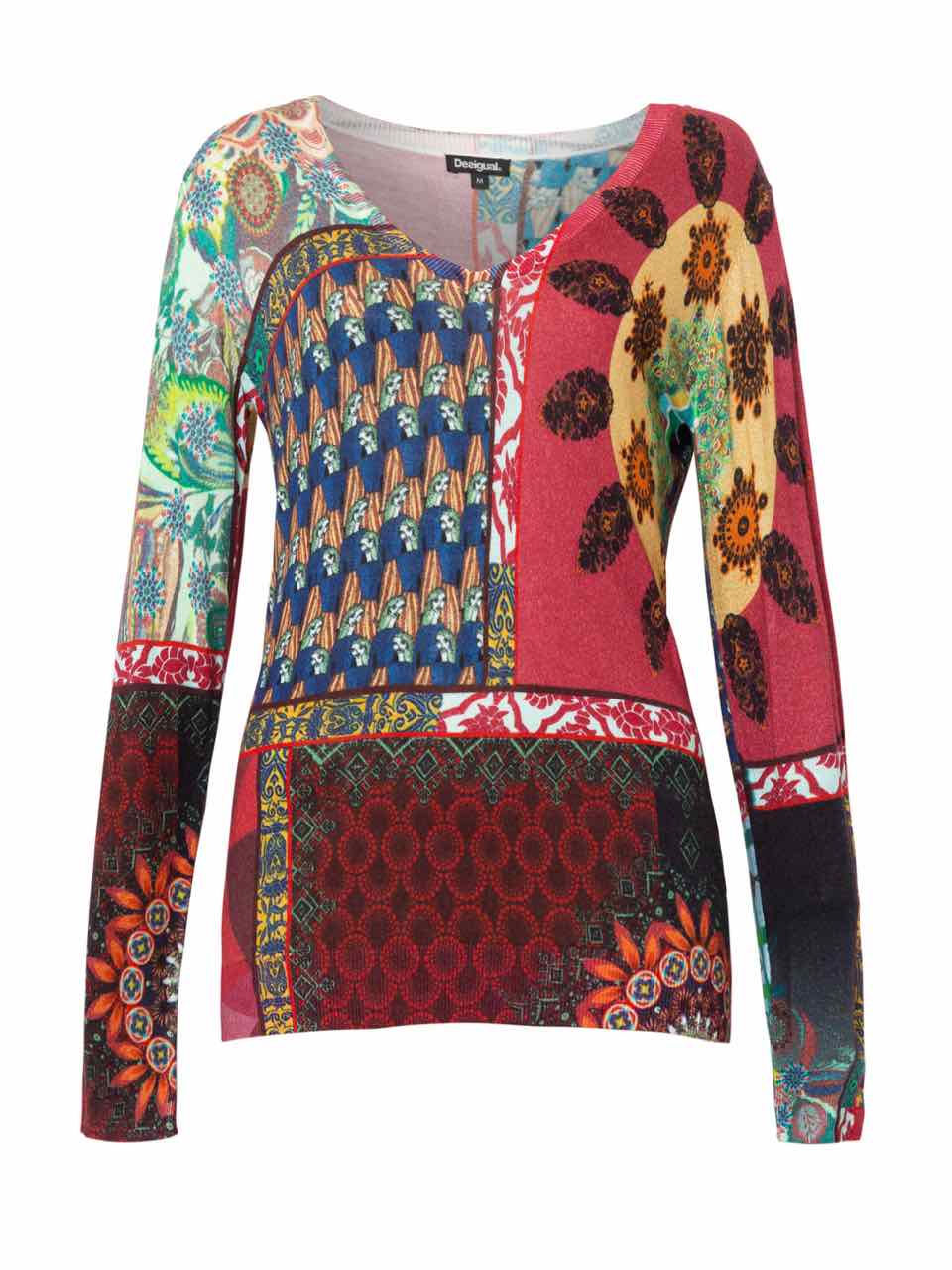 Desigual Cashmere Sweater Patchwork MICHELLE 19WWJF77