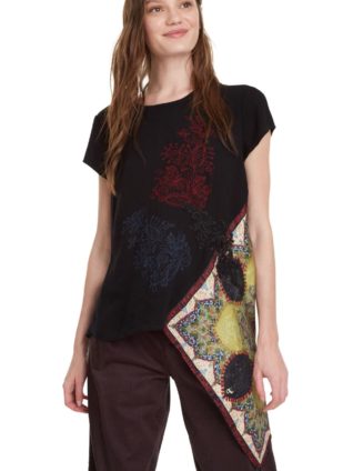 Desigual Asymmetric Blouse "Gren"