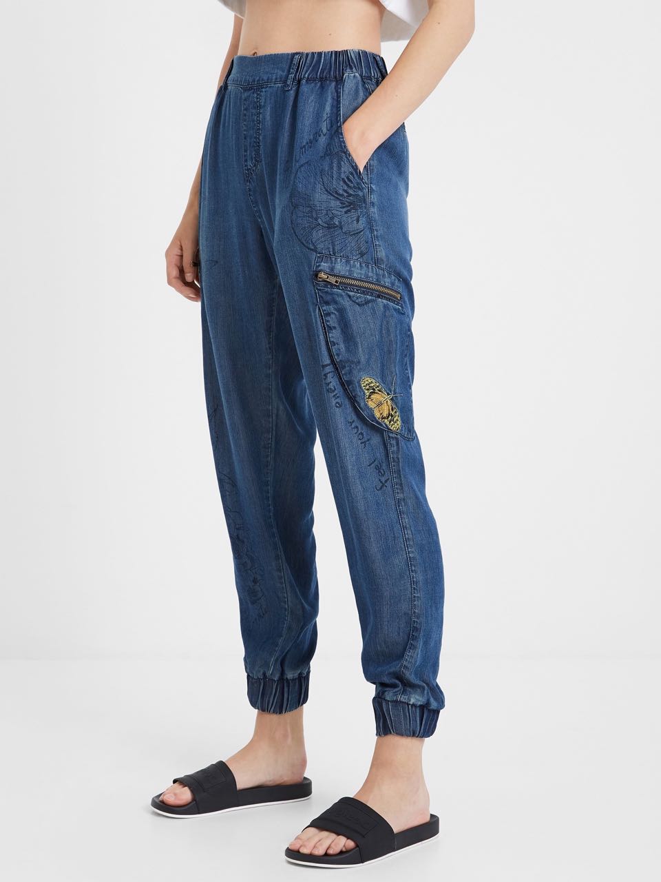 pants flowers