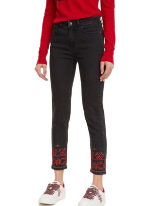 Desigual Embroidered Jeans "Calipso"