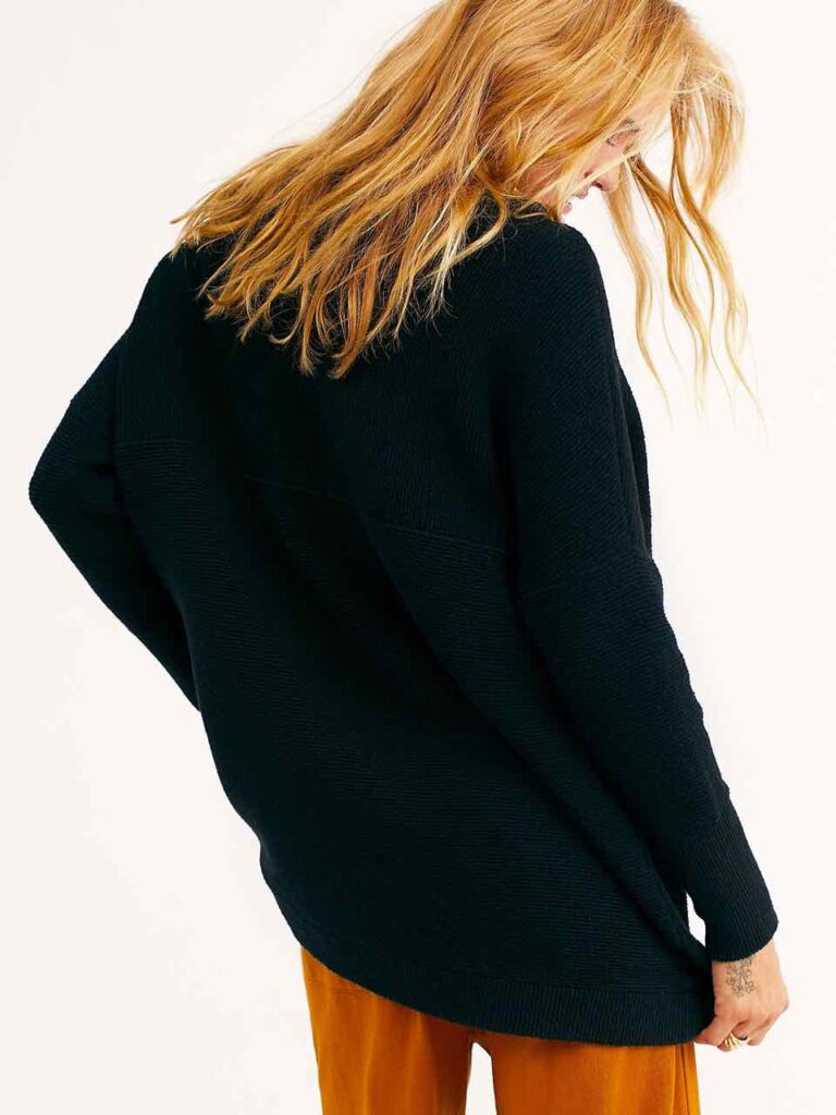 Free People OTTOMAN SLOUCHY TUNIC Sweater Ivory Cream