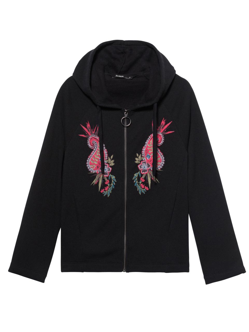 Desigual Sport Jacket Sweatshirt Ethnic Hoodie Zipper