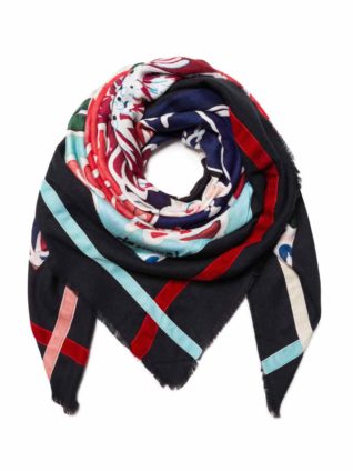 Desigual Square Foulard "Deco Flowers"