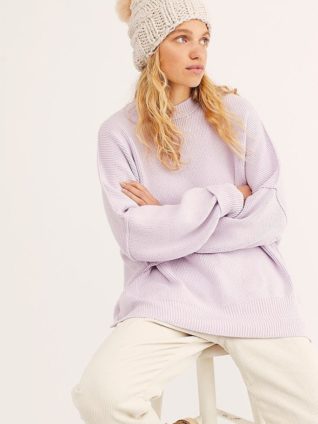 Free people lavender sweater Clearance