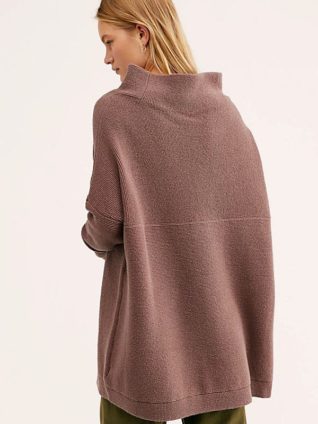 フリーピープル Free People Ottoman Slouchy Tunic レディース Sweaters Taupe Free People OTTOMAN SLOUCHY TUNIC Sweater Oyster Beige