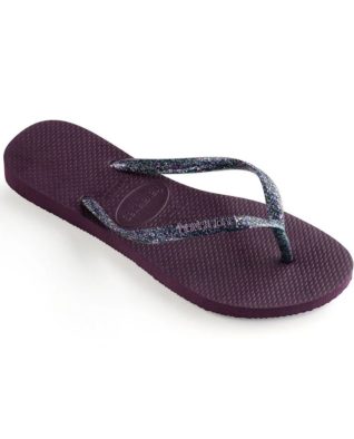 havaianas aubergine metallic