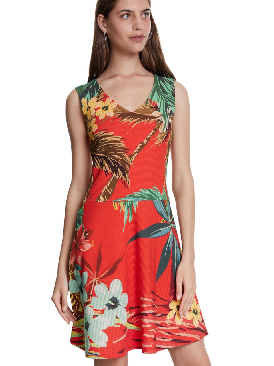 desigual red dress