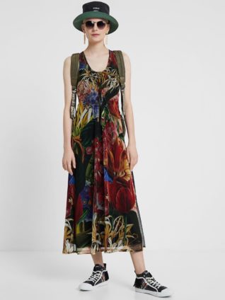 Desigual by C. Lacroix Midi Tropical Dress "Alive" (2 colours)